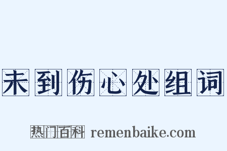 未到伤心处组词是什么意思的图片